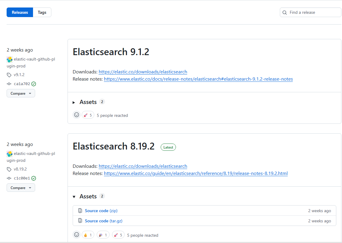 ES Github Release